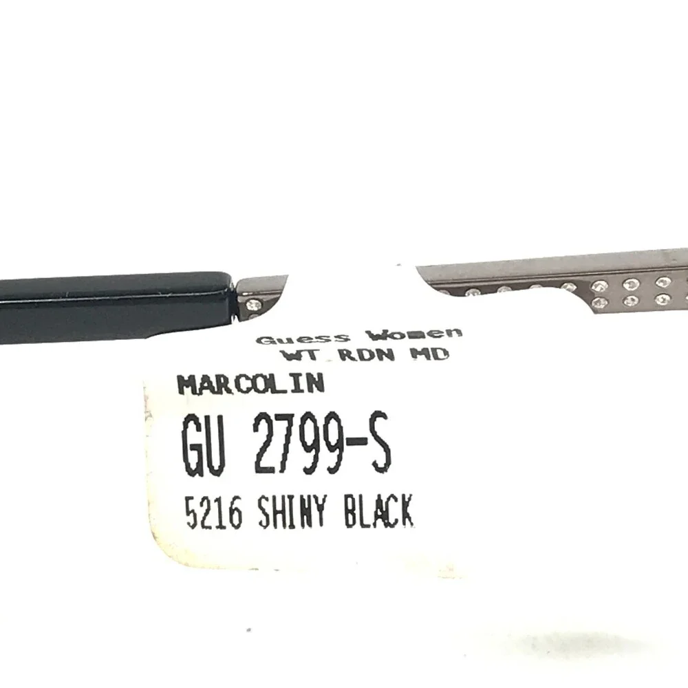 Guess Eyeglasses Frames GU2799-S 001 Black Gray Round Cat Eye Full Rim 52-16-140